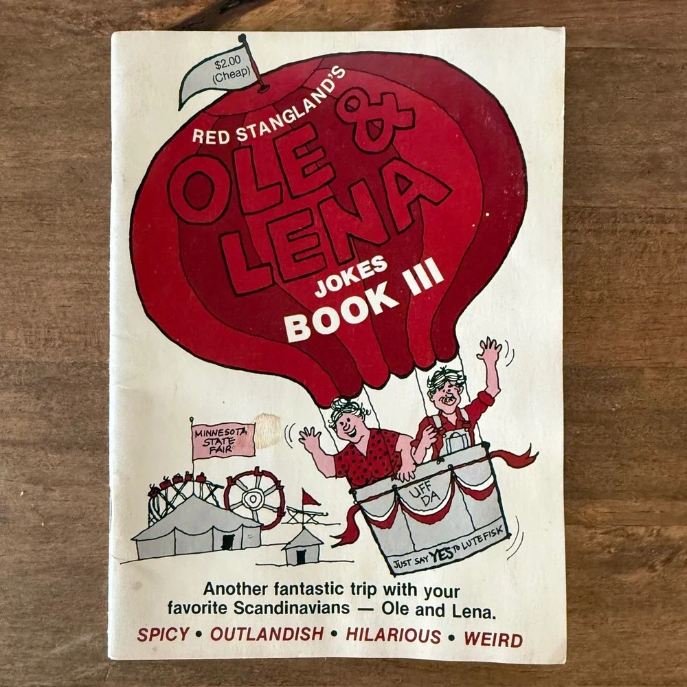 Red Stangland Ole & Lena Jokes Book III 1988 First Printing Norse Press Paperbac